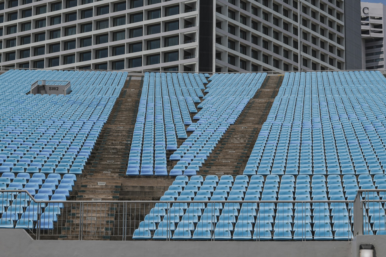 Grandstand bleacher seating