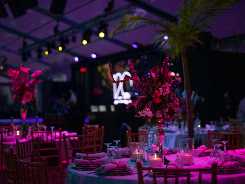 Premium Dubai event staging and floral decor